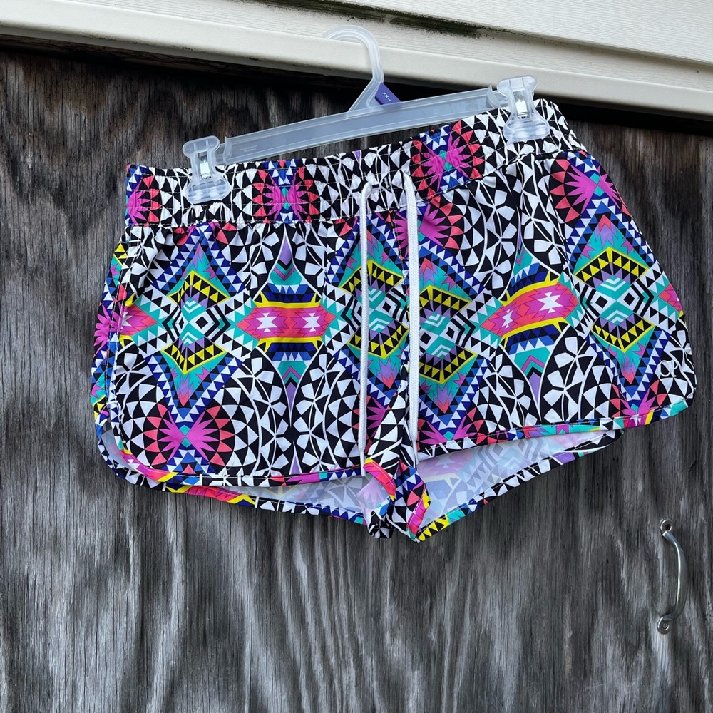 OP colorful swim water shorts large junior
